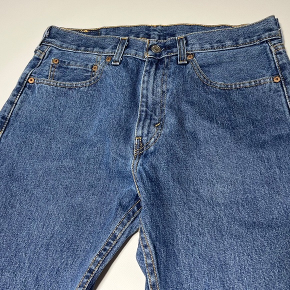 Levi’s 505 Jeans Men's 31x32 Blue Medium Wash Straight Regular Fit - Picture 4 of 13